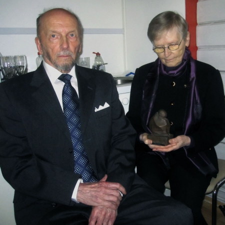 Urpo Rantamäki piti koskettavan esityksen sotalapsien kohtaloista 1939-1945. Yksi sotalapsista on hänen vaimonsa Leena.